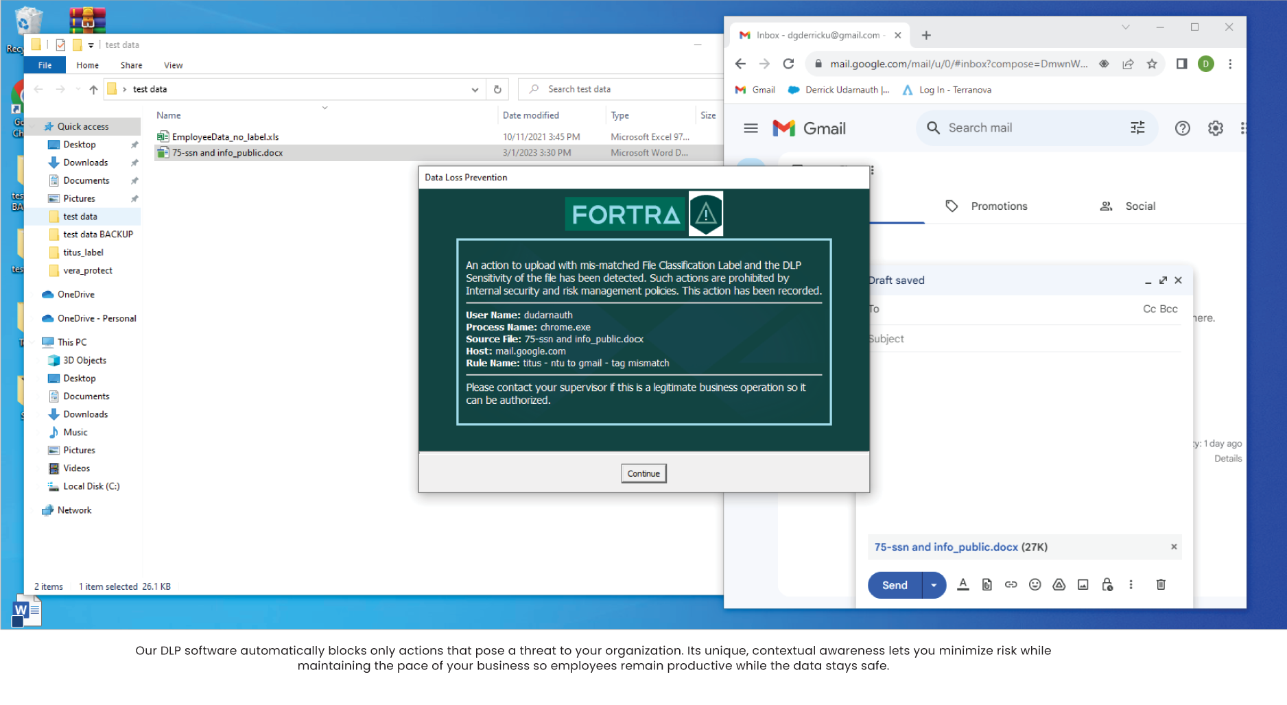 endpoint dlp software screenshot