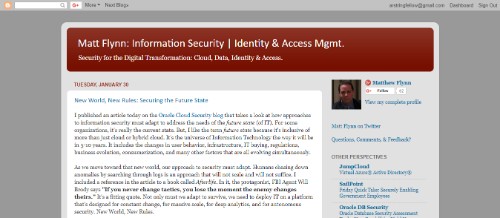 Matt Flynn's Information Security, Identity & Access Management Blog