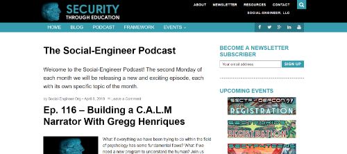 The Social Engineer Podcast
