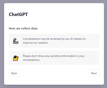 How ChatGPT collects data