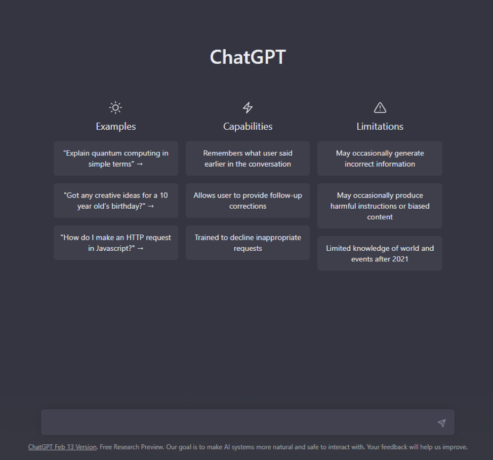 ChatGPT capabilities