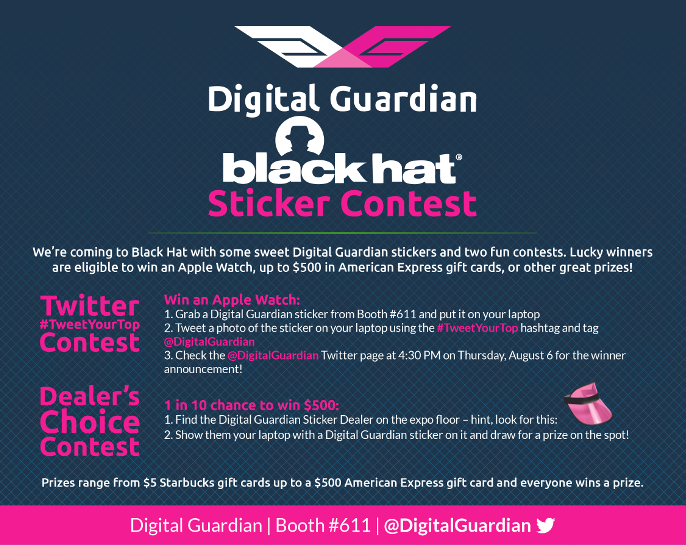 Digital Guardian Black Hat Sticker Contest